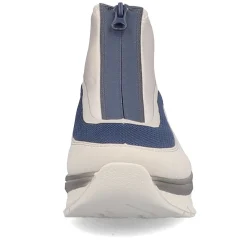 Women'S Sneaker High Light Beige-Denim Blue Ladies Sneakers