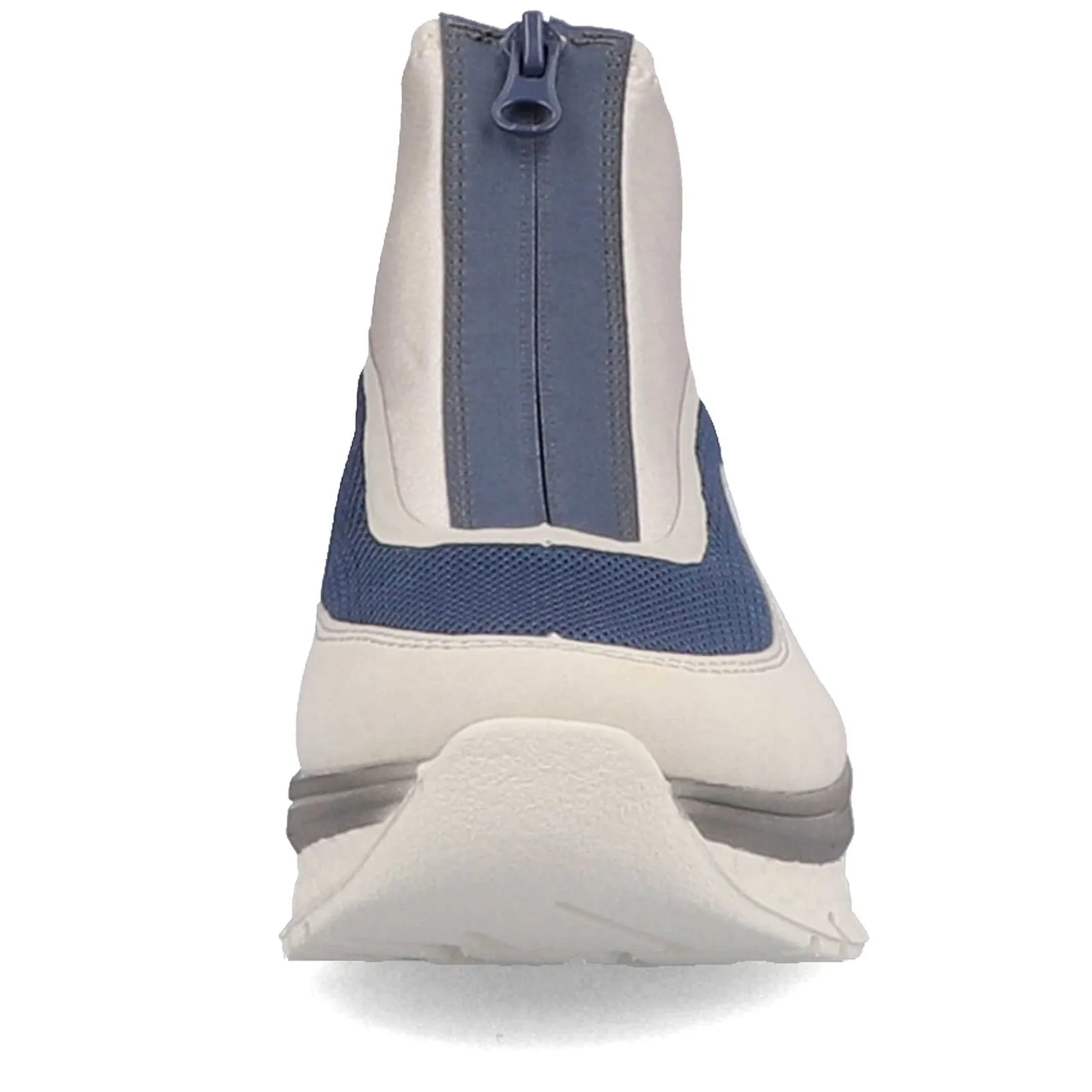 Women'S Sneaker High Light Beige-Denim Blue Ladies Sneakers