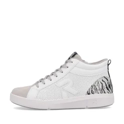 Best Women'S Sneaker High Swan-White Arctic-Grey Zebra Ladies Sneakers