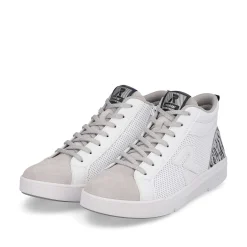 Best Women'S Sneaker High Swan-White Arctic-Grey Zebra Ladies Sneakers