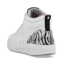 Best Women'S Sneaker High Swan-White Arctic-Grey Zebra Ladies Sneakers