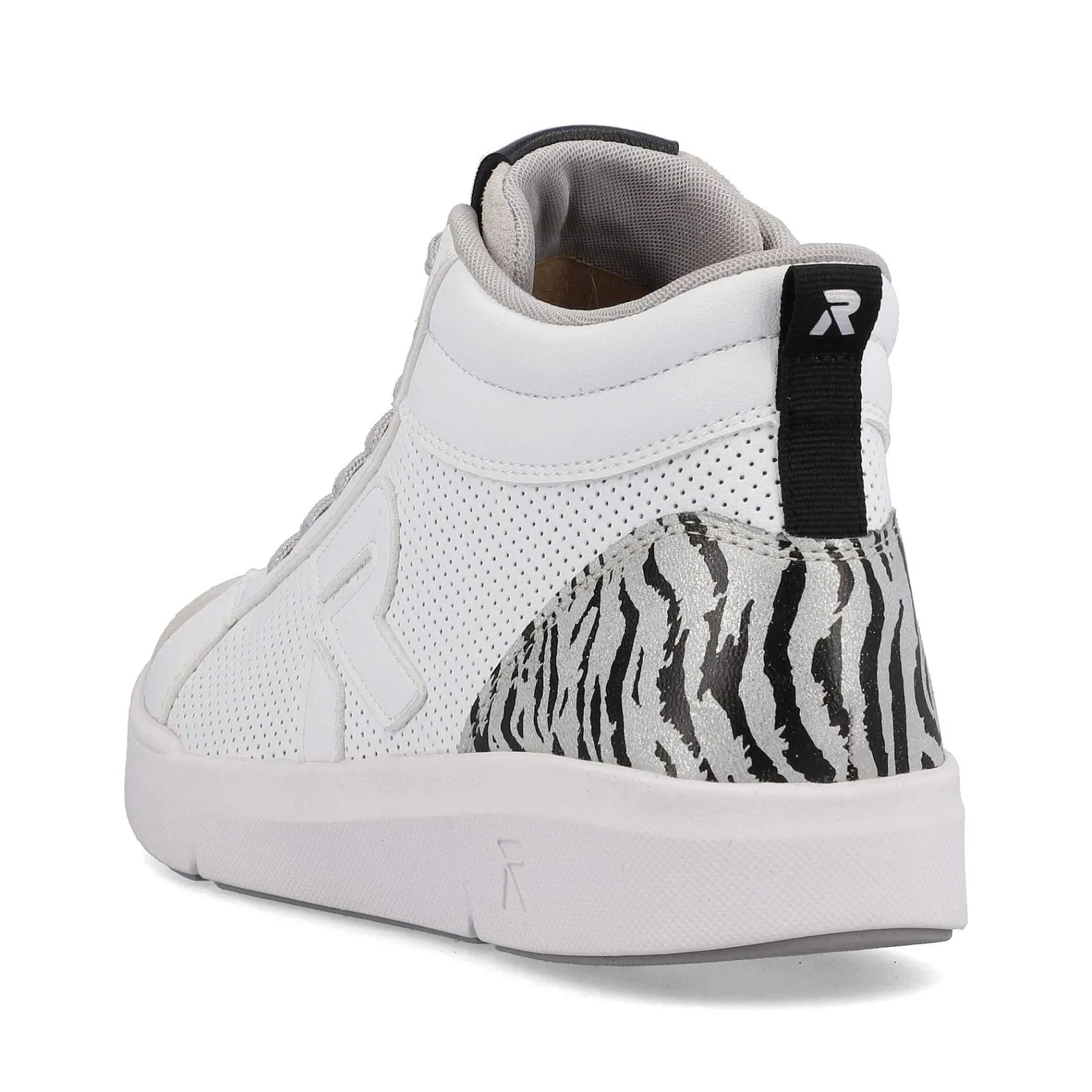 Best Women'S Sneaker High Swan-White Arctic-Grey Zebra Ladies Sneakers