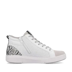 Best Women'S Sneaker High Swan-White Arctic-Grey Zebra Ladies Sneakers