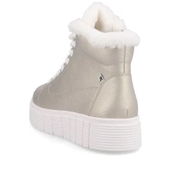 Sale Women'S Sneaker High Glitter Gold Frost White Ladies Sporty Styles