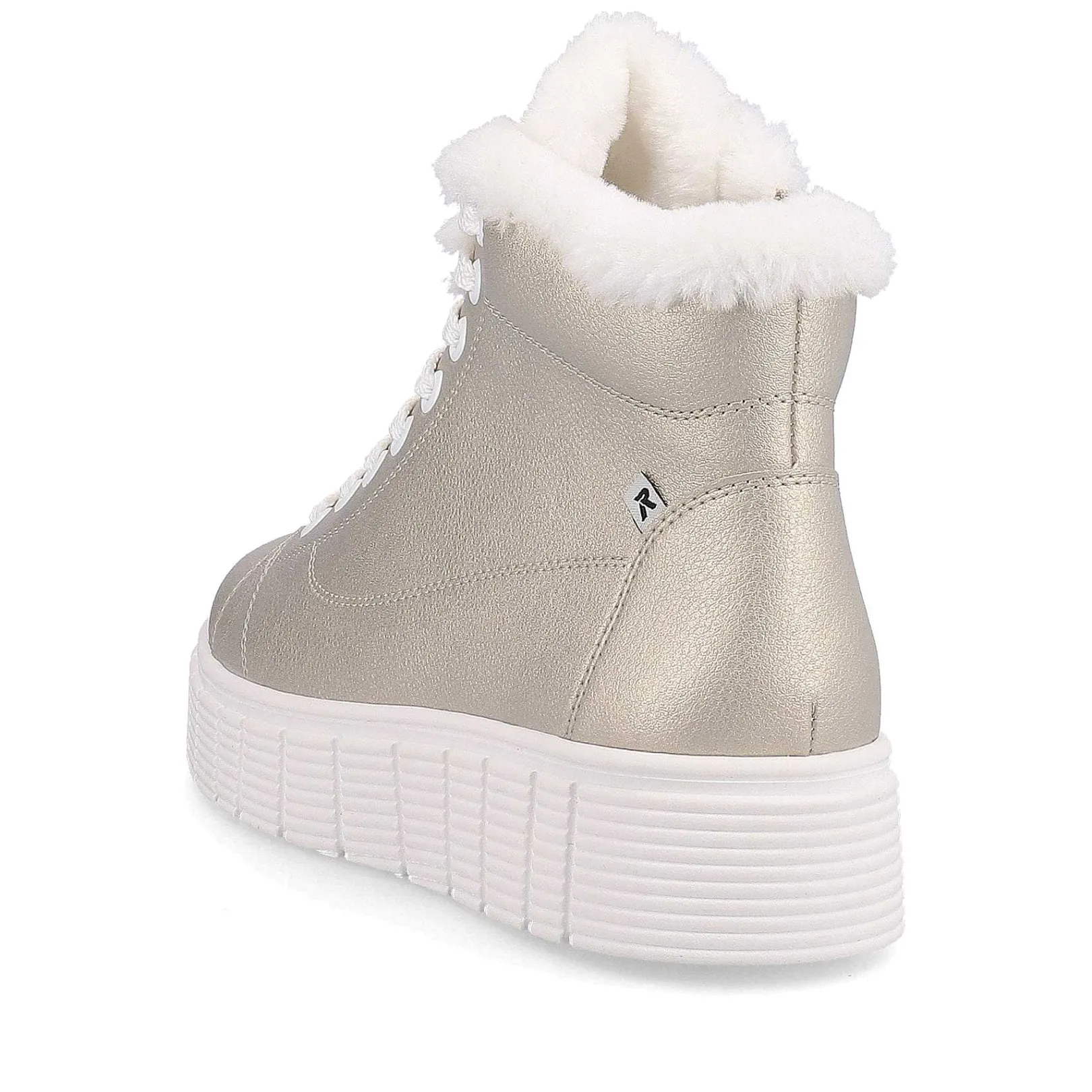 Sale Women'S Sneaker High Glitter Gold Frost White Ladies Sporty Styles
