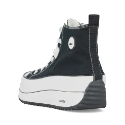 Clearance Women'S Sneaker High Deep Black Ladies Vegan