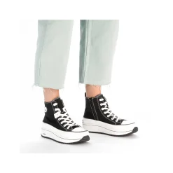 Clearance Women'S Sneaker High Deep Black Ladies Vegan