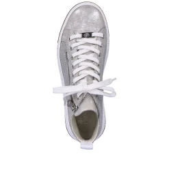 Sale Women'S Sneaker High Silver Grey Ladies Sneakers