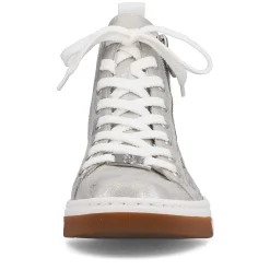 Sale Women'S Sneaker High Silver Grey Ladies Sneakers