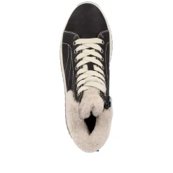 Clearance Women'S Sneaker High Night Black Cream Beige Ladies Sneakers