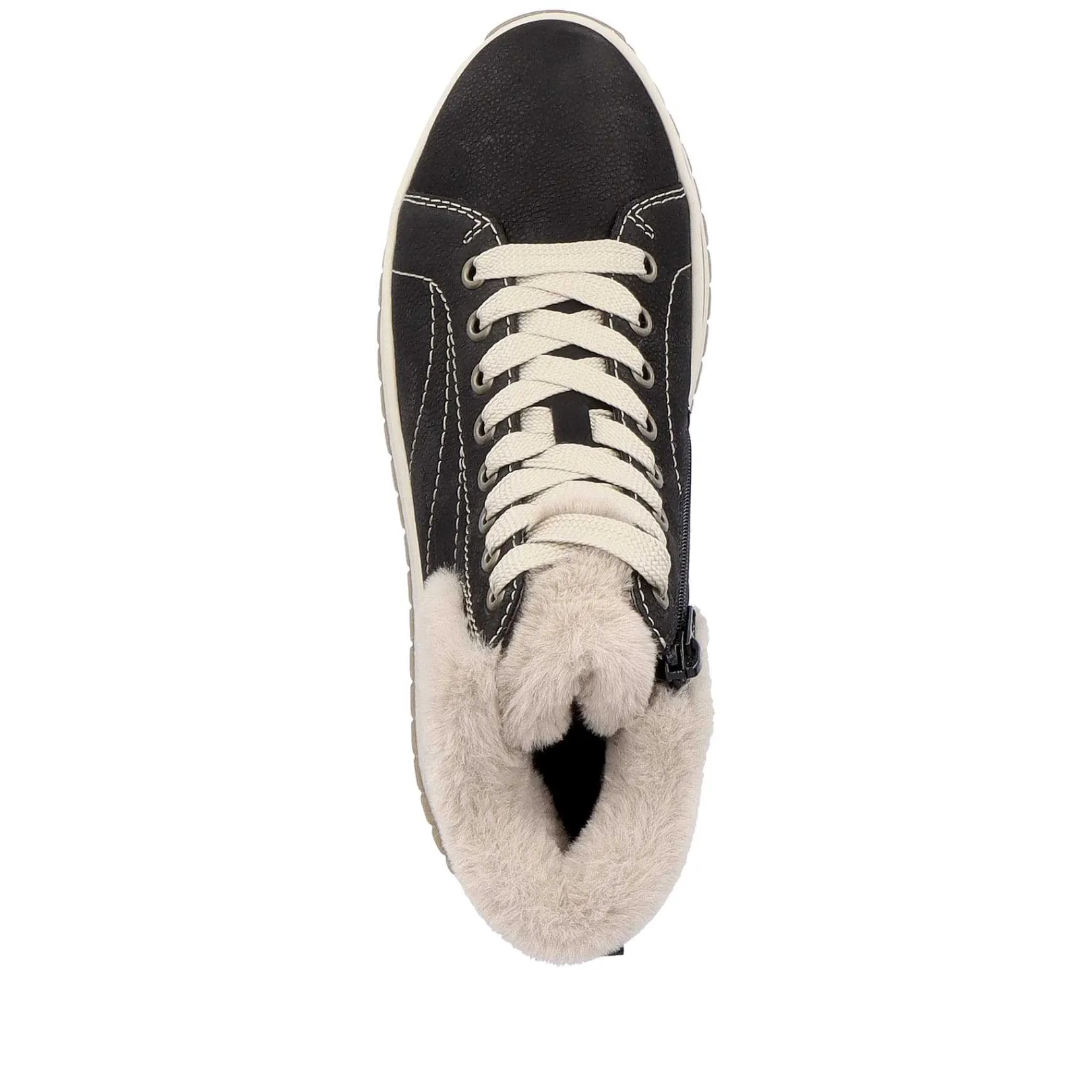Clearance Women'S Sneaker High Night Black Cream Beige Ladies Sneakers