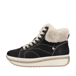 Clearance Women'S Sneaker High Night Black Cream Beige Ladies Sneakers