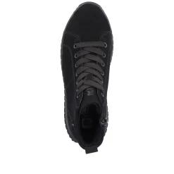 Outlet Women'S Sneaker High Deep Black Ladies Sneakers