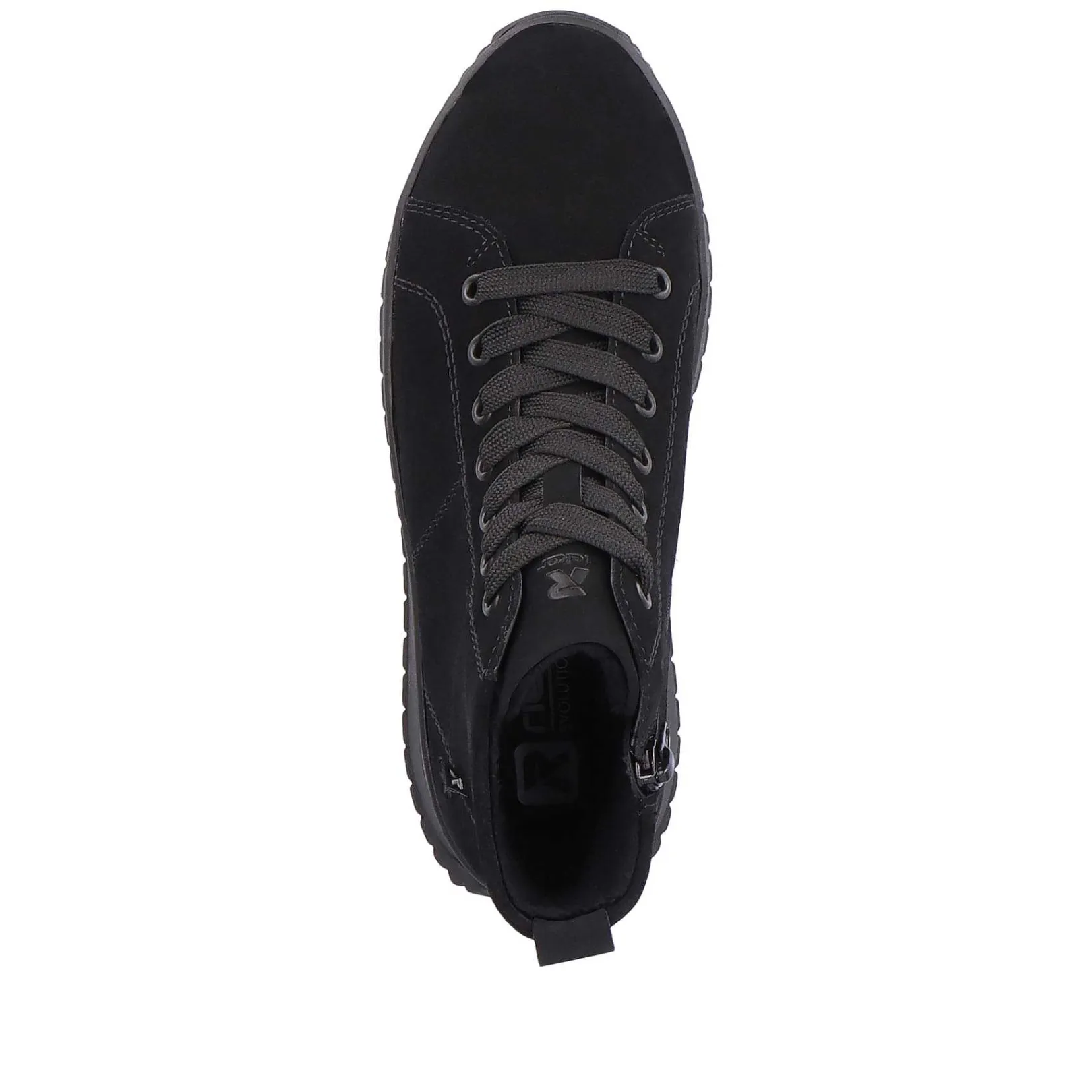 Outlet Women'S Sneaker High Deep Black Ladies Sneakers