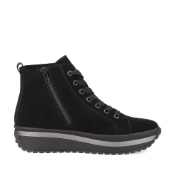 Outlet Women'S Sneaker High Deep Black Ladies Sneakers