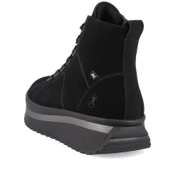 Outlet Women'S Sneaker High Deep Black Ladies Sneakers