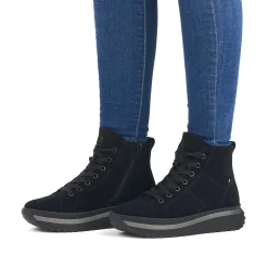 Outlet Women'S Sneaker High Deep Black Ladies Sneakers