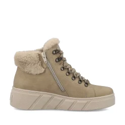 Clearance Women'S Sneaker High Clay Beige Ladies Sneakers