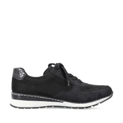 Outlet Women'S Sneaker Low Deep Black Ladies Sneakers