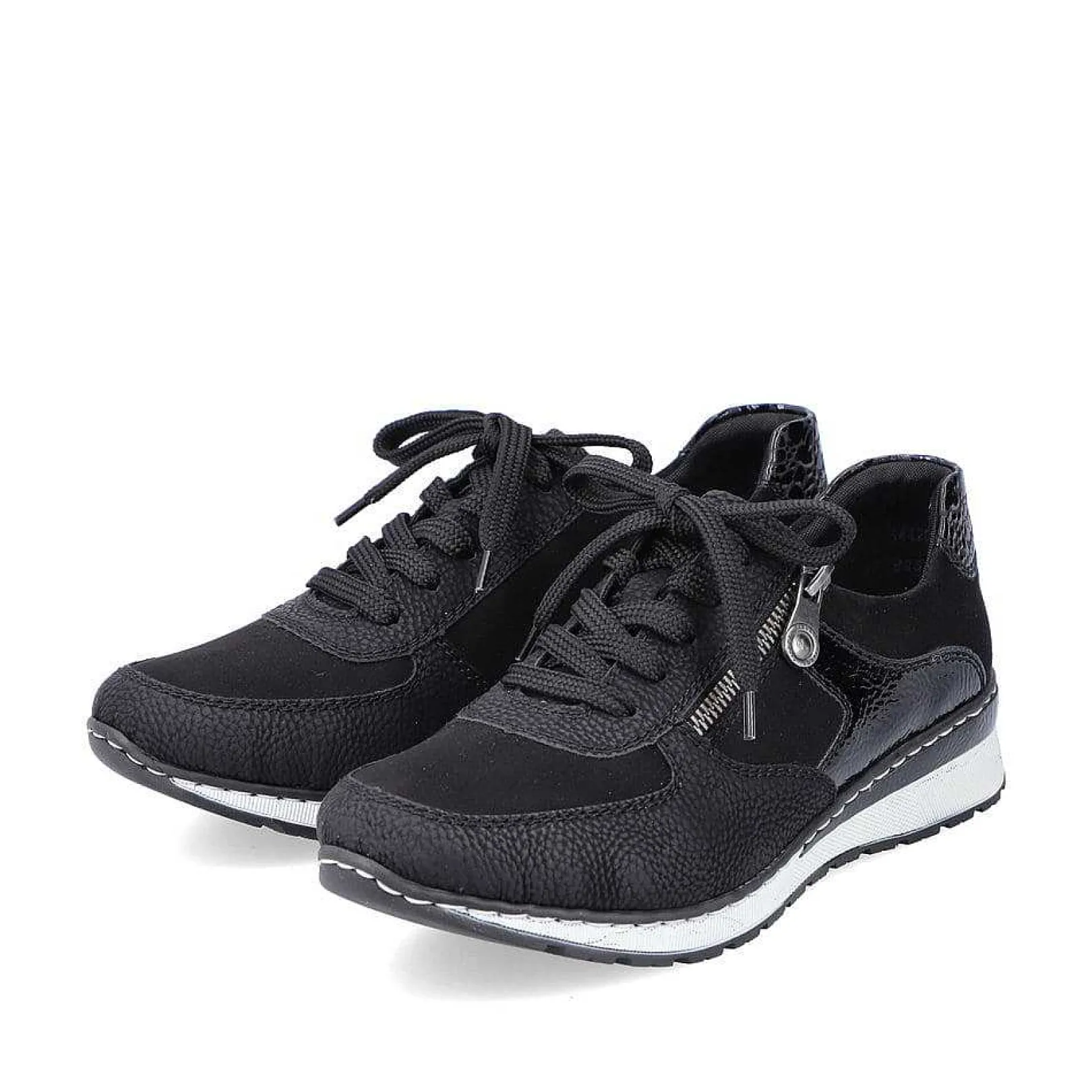 Outlet Women'S Sneaker Low Deep Black Ladies Sneakers