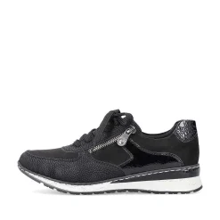 Outlet Women'S Sneaker Low Deep Black Ladies Sneakers
