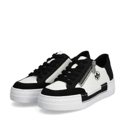 Discount Women'S Sneaker Low Crystal White-Deep Black Ladies Sneakers