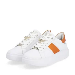 Outlet Women'S Sneaker Low Pearl-White Copper-Metallic Ladies Colorful Styles
