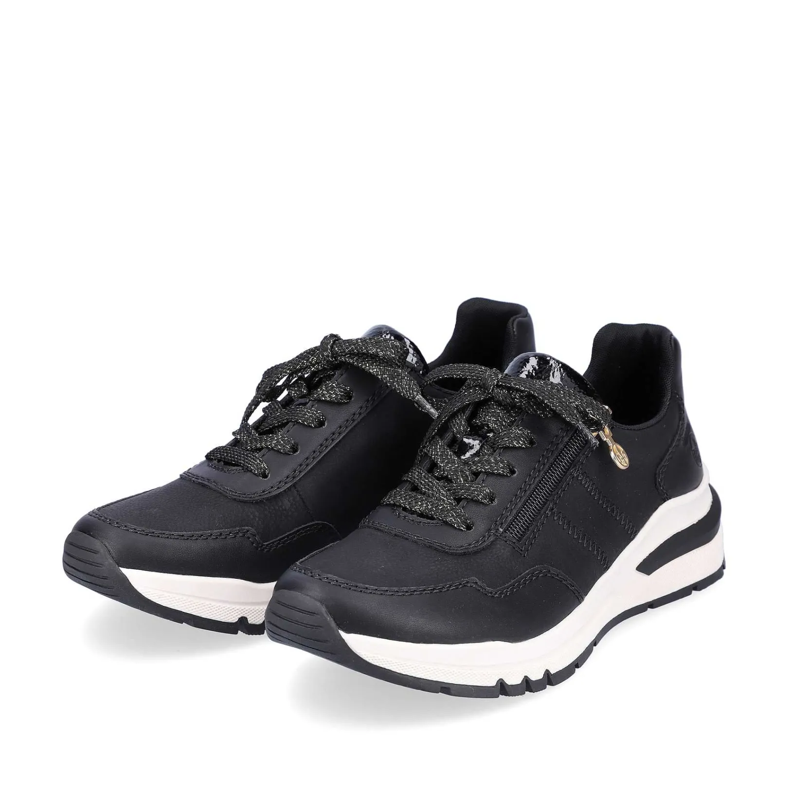 Discount Women'S Sneaker Low Night Black Ladies Sneakers