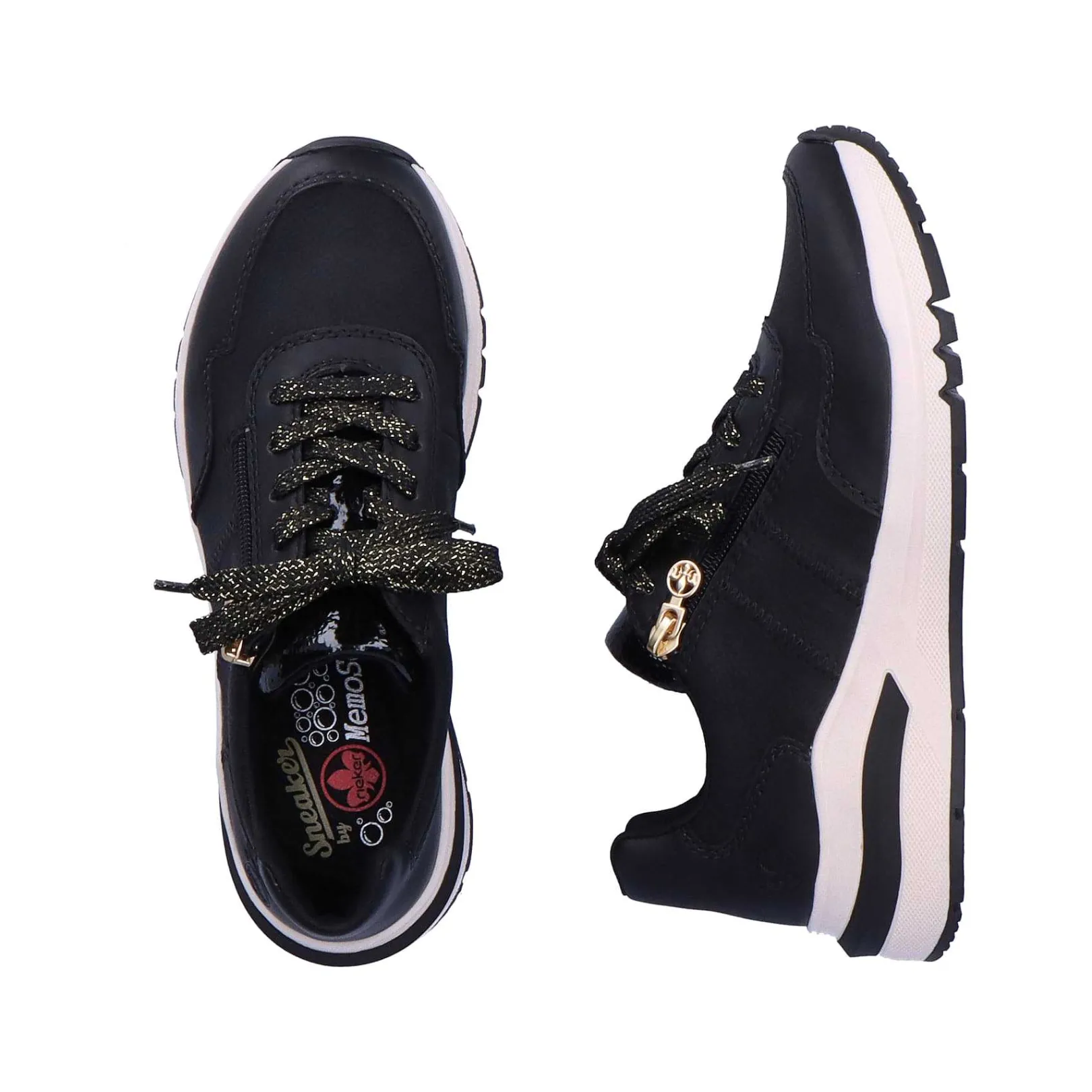 Discount Women'S Sneaker Low Night Black Ladies Sneakers