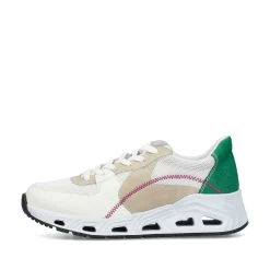 Online Women'S Sneaker Low Pearl White-Sand Beige Ladies Vegan