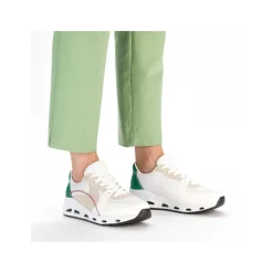 Online Women'S Sneaker Low Pearl White-Sand Beige Ladies Vegan