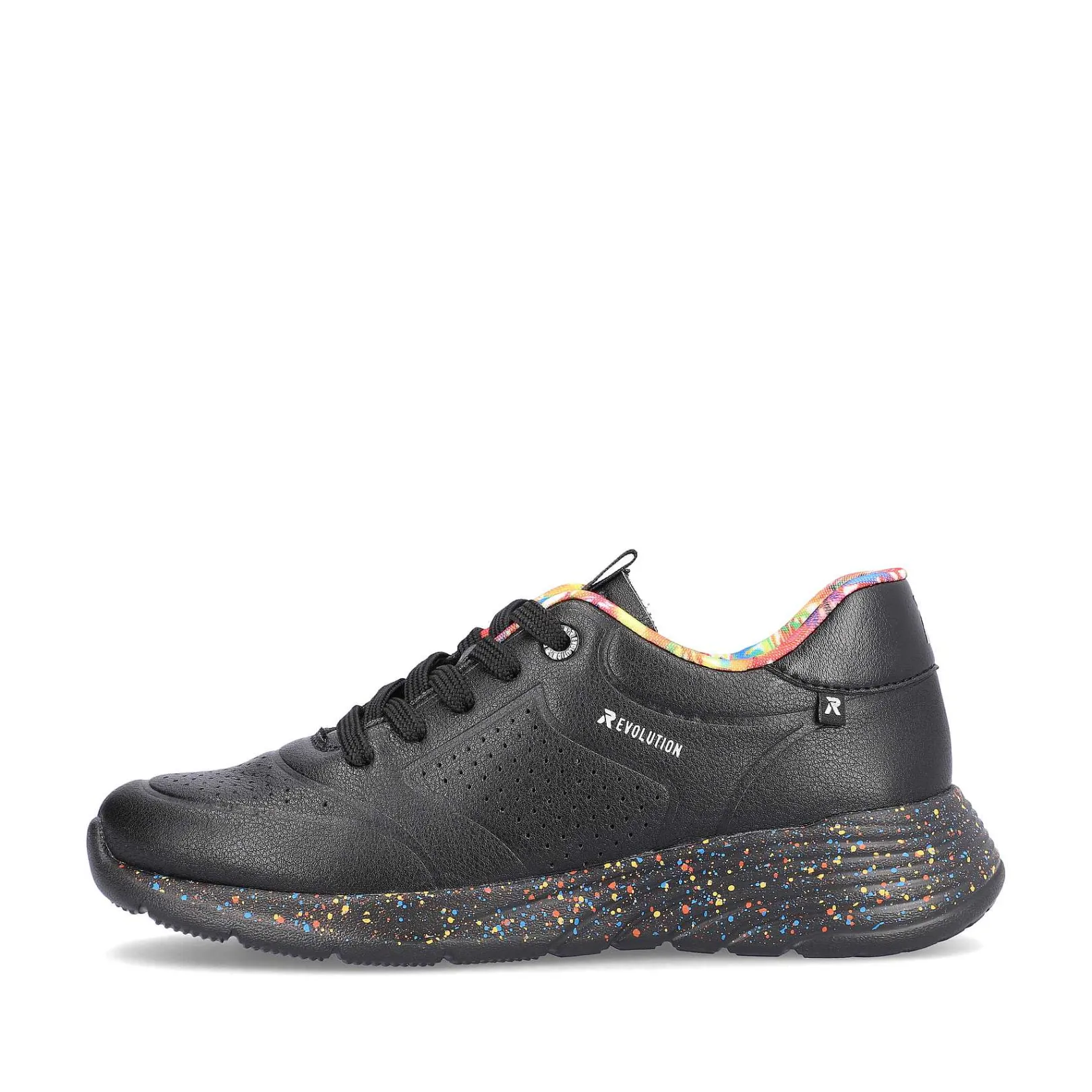 Women'S Sneaker Low Urban-Black Rainbow Ladies Sneakers