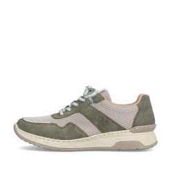 Hot Women'S Sneaker Low Cactus Green-Light Beige Ladies Sneakers