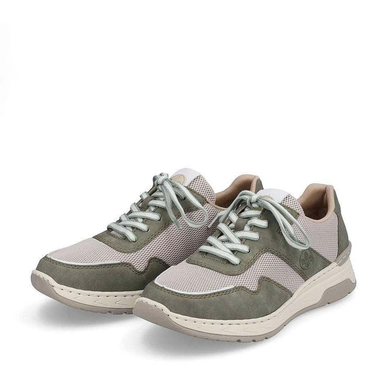 Hot Women'S Sneaker Low Cactus Green-Light Beige Ladies Sneakers