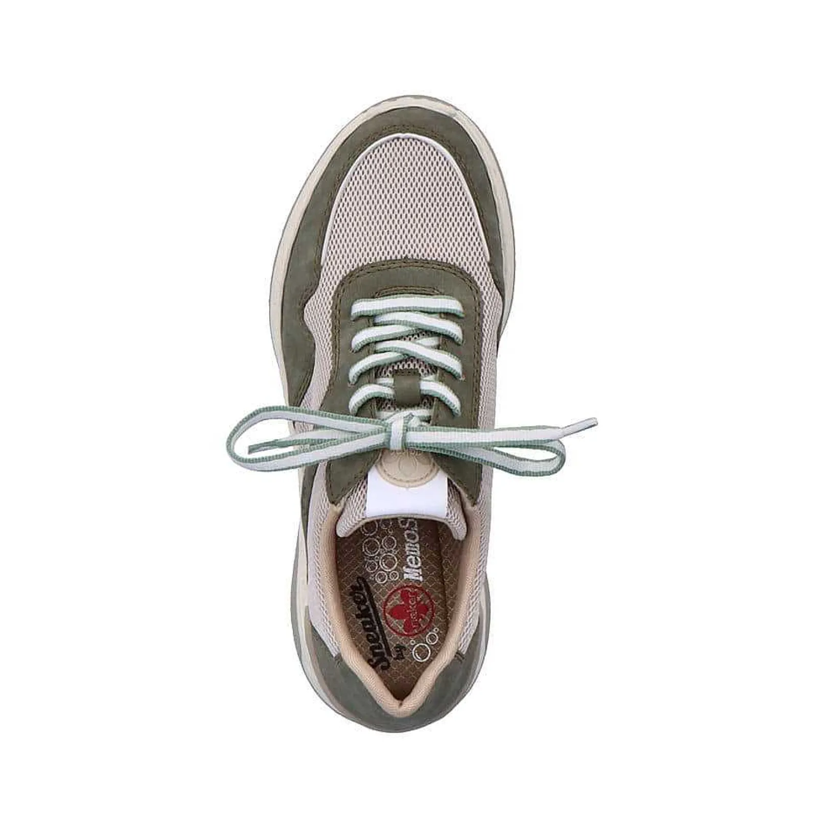 Hot Women'S Sneaker Low Cactus Green-Light Beige Ladies Sneakers