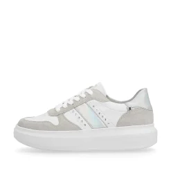 Sale Women'S Sneaker Low Clear-White Dust-Grey Ladies Sneakers