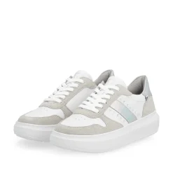 Sale Women'S Sneaker Low Clear-White Dust-Grey Ladies Sneakers