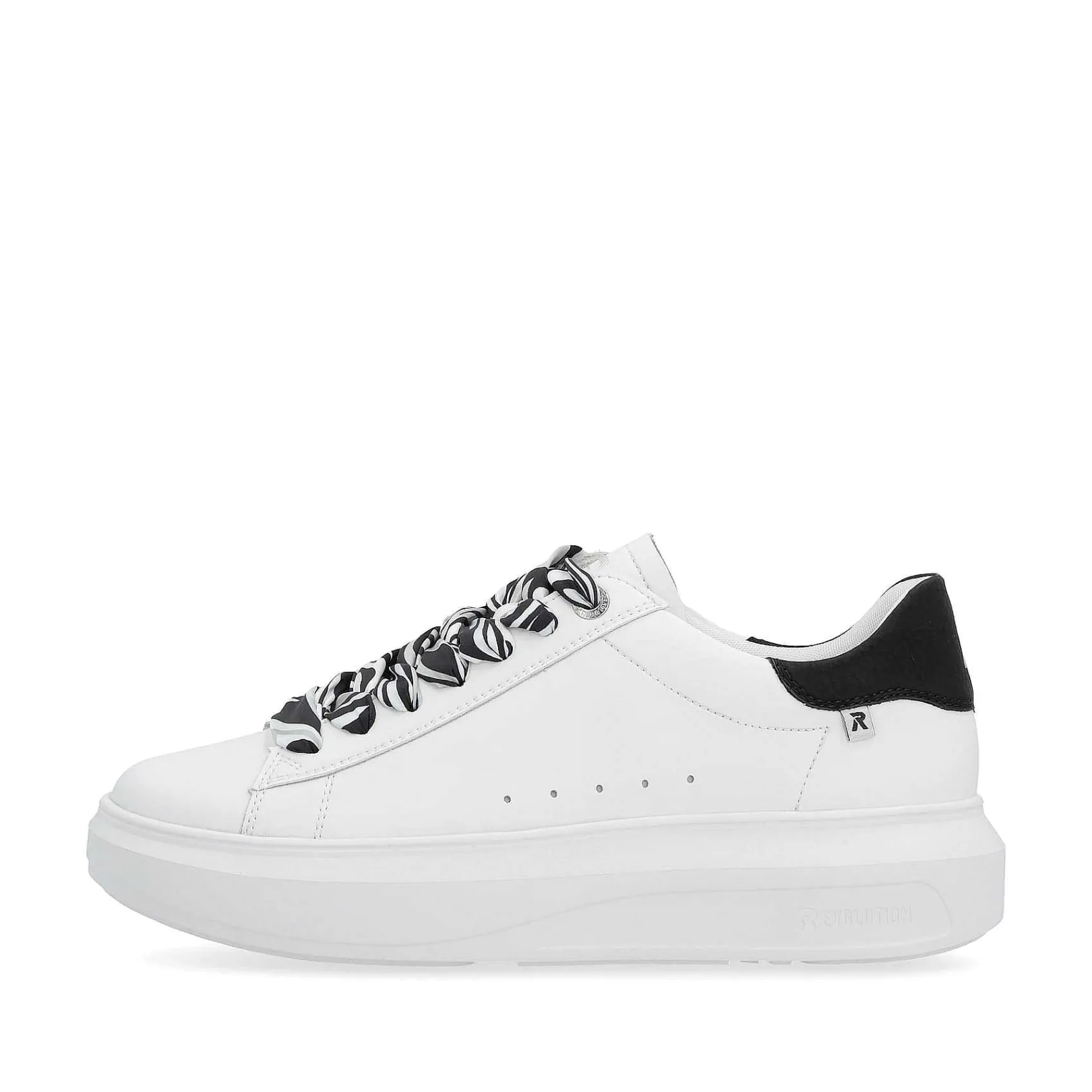 Women'S Sneaker Low Crystal-White Deep-Black Ladies Sneakers