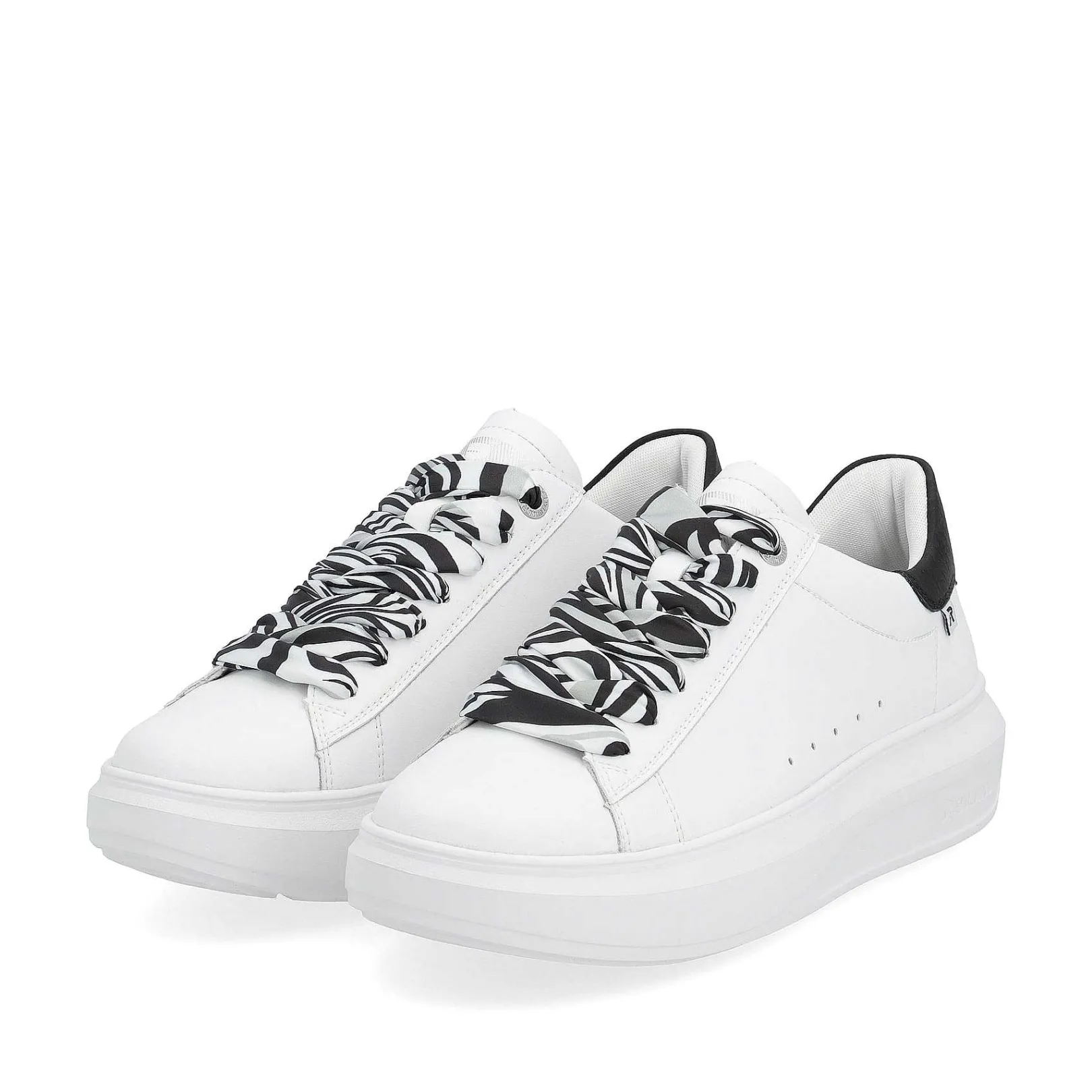 Women'S Sneaker Low Crystal-White Deep-Black Ladies Sneakers