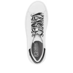 Women'S Sneaker Low Crystal-White Deep-Black Ladies Sneakers