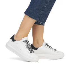 Women'S Sneaker Low Crystal-White Deep-Black Ladies Sneakers