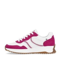 Outlet Women'S Sneaker Low Clear-White Fuchsia Ladies Colorful Styles