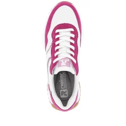 Outlet Women'S Sneaker Low Clear-White Fuchsia Ladies Colorful Styles
