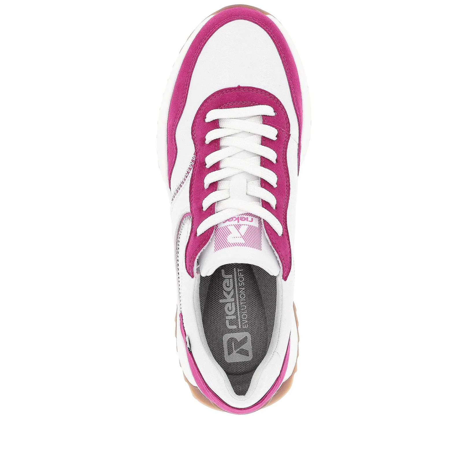 Outlet Women'S Sneaker Low Clear-White Fuchsia Ladies Colorful Styles