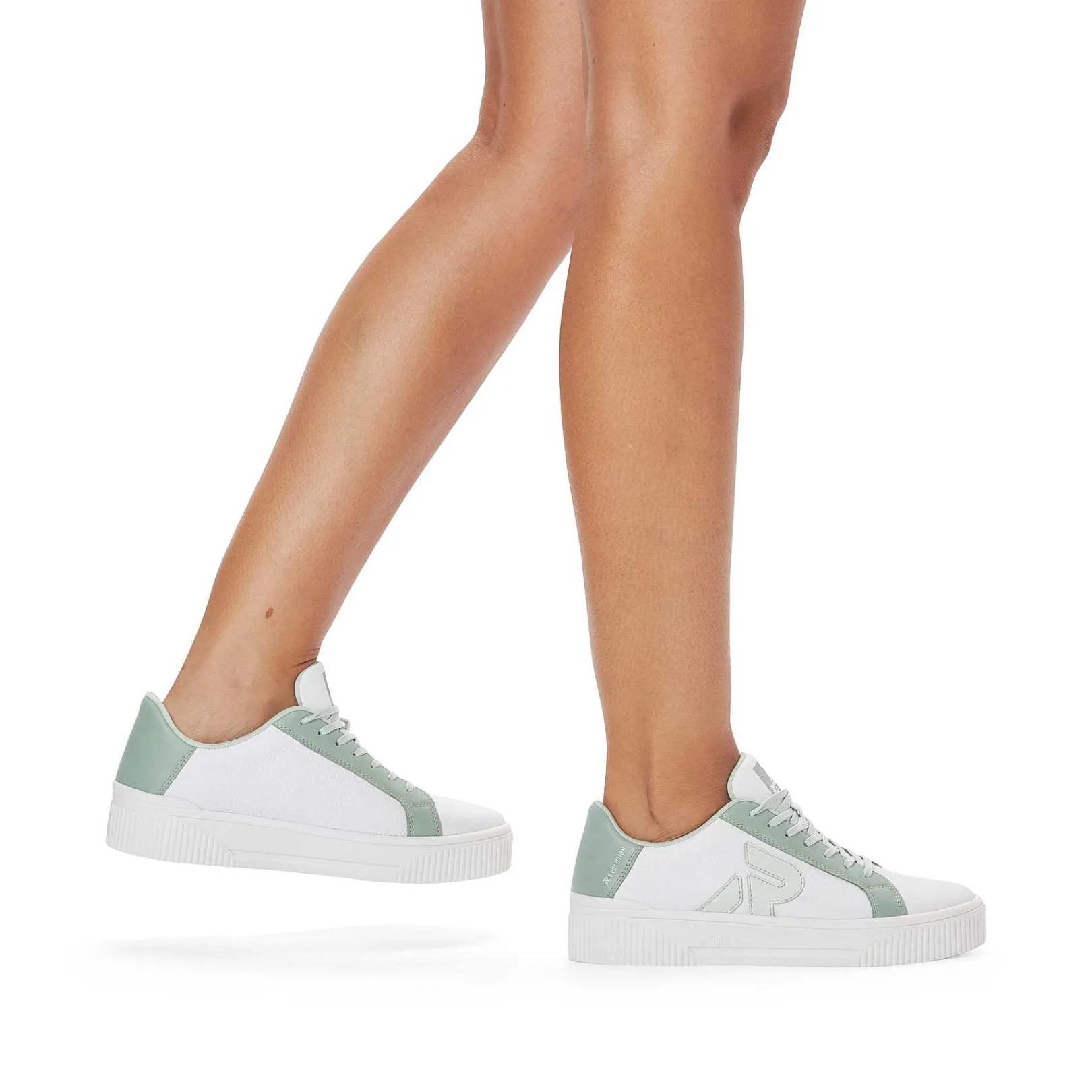 Best Women'S Sneaker Low Swan-White Mint-Green Ladies Colorful Styles