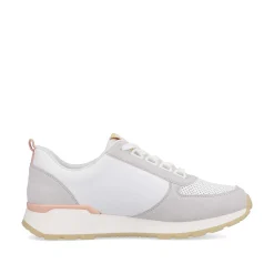 Women'S Sneaker Low Swan-White Clay-Beige Pastel Ladies Sneakers