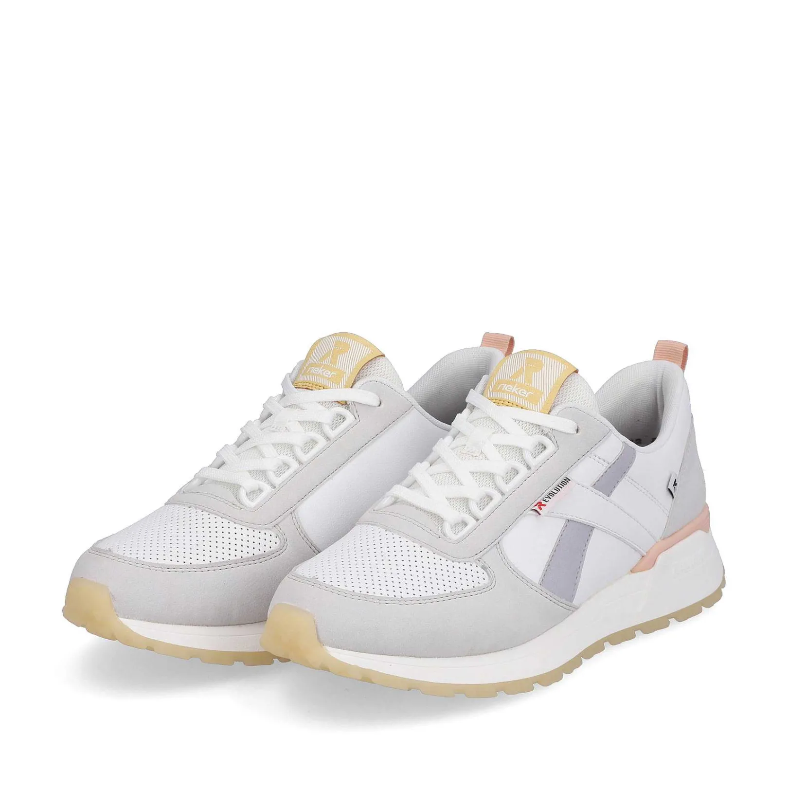 Women'S Sneaker Low Swan-White Clay-Beige Pastel Ladies Sneakers