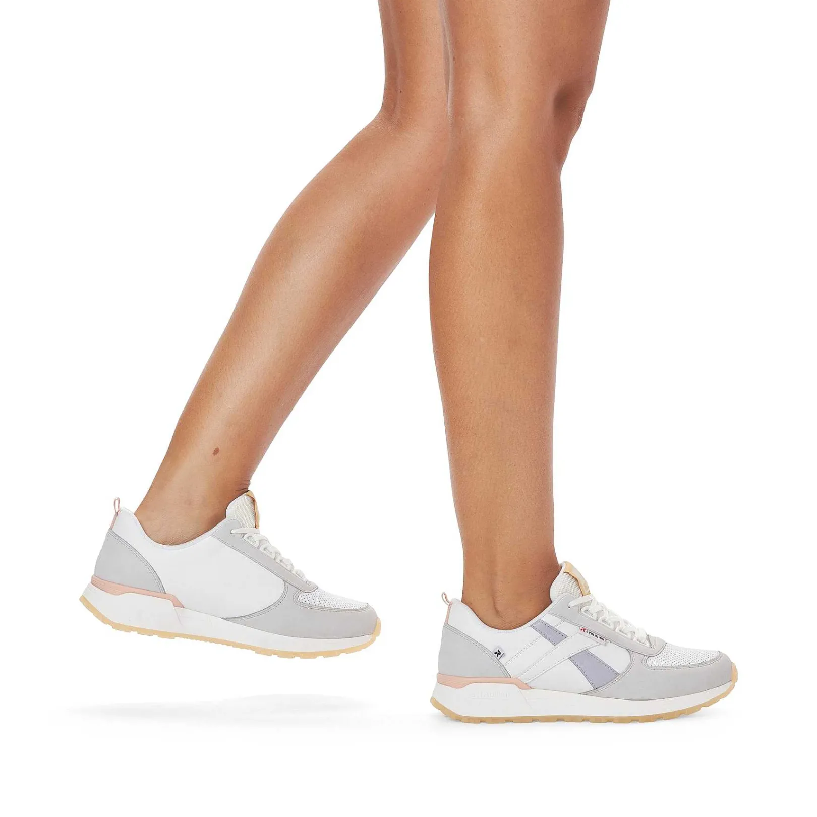 Women'S Sneaker Low Swan-White Clay-Beige Pastel Ladies Sneakers