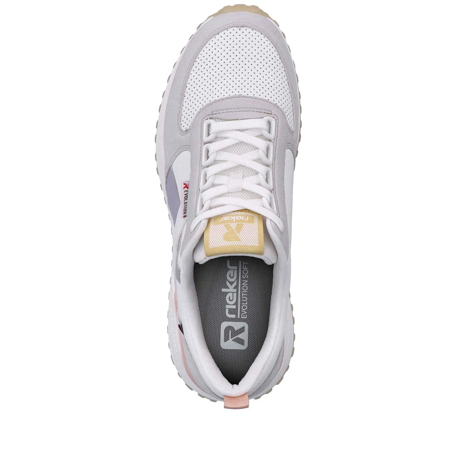 Women'S Sneaker Low Swan-White Clay-Beige Pastel Ladies Sneakers
