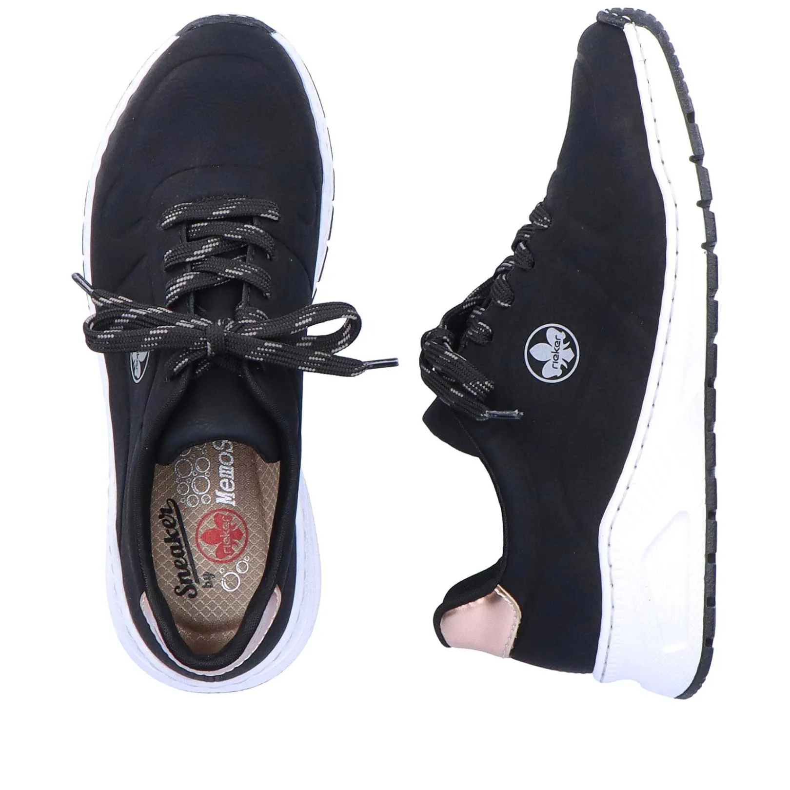 Women'S Sneaker Low Night Black Ladies Sneakers